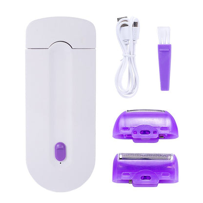 Women's painless hair remover Bikini shaver USB rechargeable women's shaver hair remover blue light hair remover