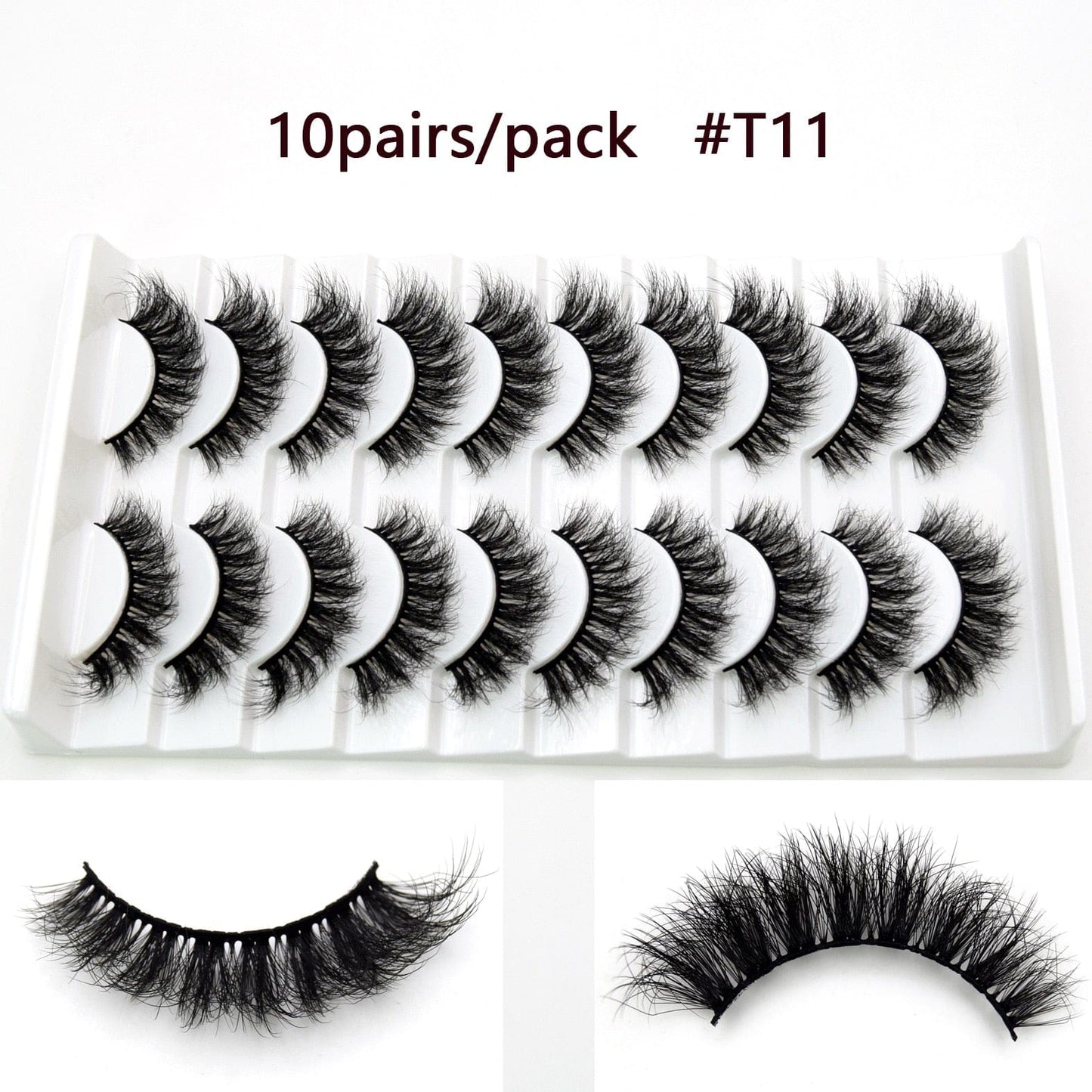 Visofree 5D Mink Eyelashes Long Lasting Mink Lashes Natural Dramatic Volume Eyelashes Extension Thick Long 3D False Eyelashes