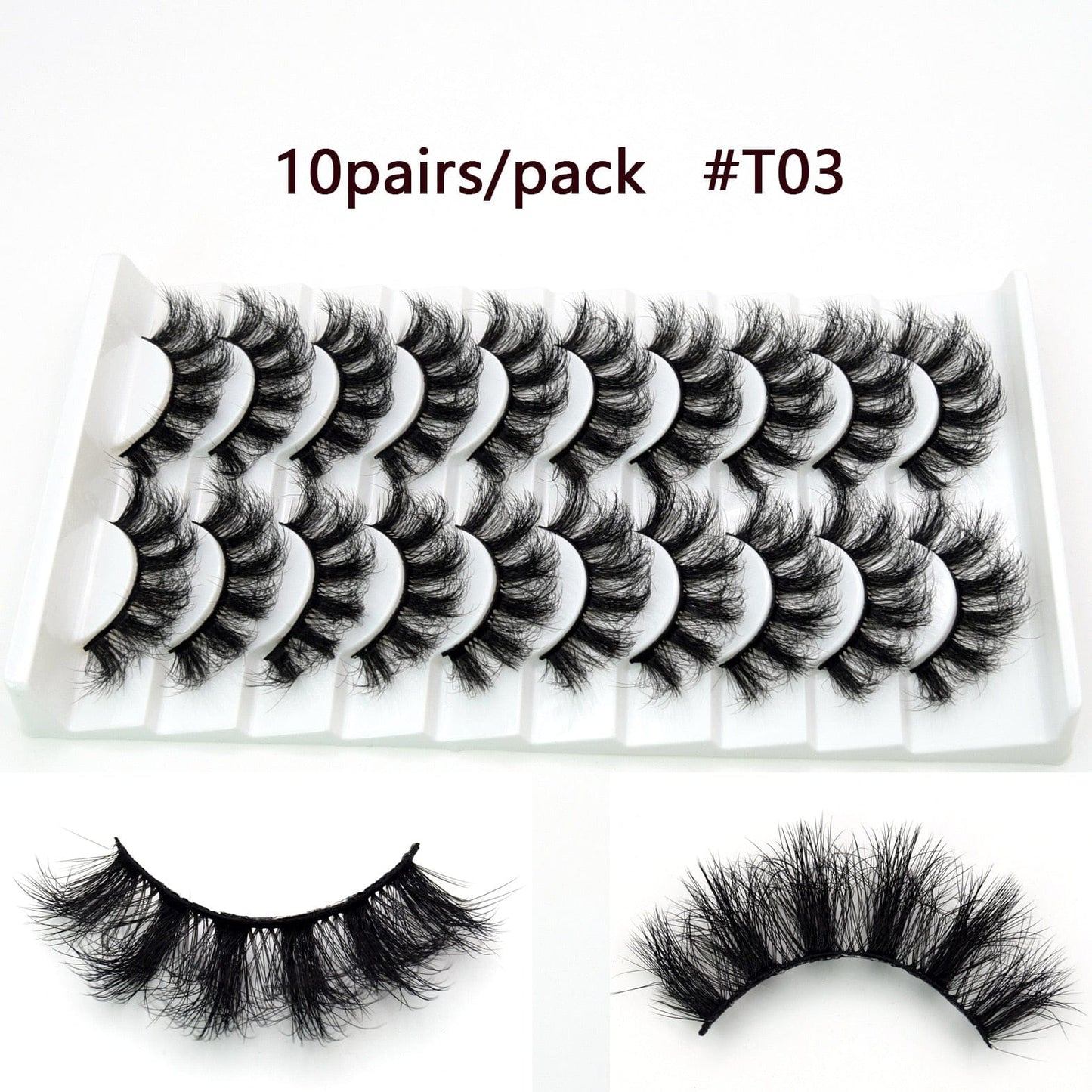 Visofree 5D Mink Eyelashes Long Lasting Mink Lashes Natural Dramatic Volume Eyelashes Extension Thick Long 3D False Eyelashes