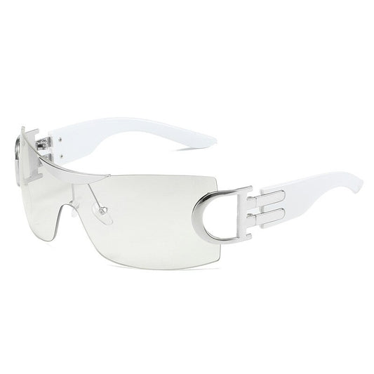 Luxury Brand 2000'S Sport Sunglasses New Women Punk Sun Glasses Goggle Female UV400 Y2k Shades Eyewear Eyeglasses De Sol Oculos