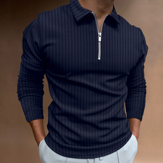 2022 Men&#39;s Casual Autumn Long Sleeve Polo Shirts Men Male Zip Tee Shirt Men Tops Street Golf Clothing Clothes For Men