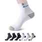 5 Pair Bamboo Fiber Autumn Winter Men Socks Breathable Cotton Sports Sock Breathable Deodorant Business Socks Plus Size 38-47