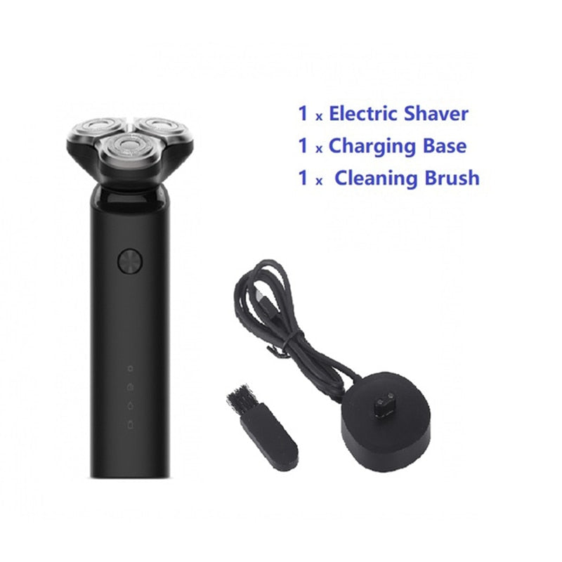 Xiaomi Mijia Electric Shaver Razor Shaving Beard Machine for Men Dry Wet Beard Trimmer Rechargeable washable 3D head Dual Blades