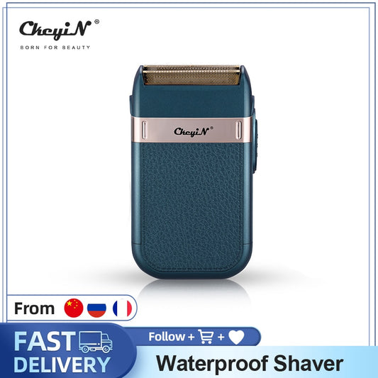 CkeyiN Mini Shaver Men Electric Beard Trimmer Professional Face Hair Removal Waterproof Rechargeable Foil Razor Shaving Machine