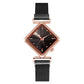 Simple Rhombus Women Watches &amp; Bracelets Set Dial Luxury Stainless Steel Bangle Bracelet Watch Ladies Quartz Wristwatch Gifts