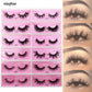 Visofree 5D Mink Eyelashes Long Lasting Mink Lashes Natural Dramatic Volume Eyelashes Extension Thick Long 3D False Eyelashes