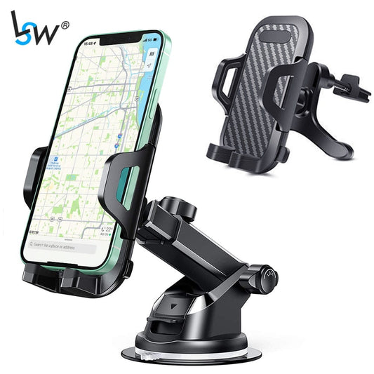 Car Phone Holder Sucker Windshield Mobile Phone Support Hands Free Car Accessories For iPhone Xiaomi Huawei Samsung