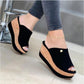 Women Summer Peep Toe Wedges Heeled Sandals Platform Shoes Casual Ladies Outdoor Slippers Beach Shoes Fashion Slides Sandalias