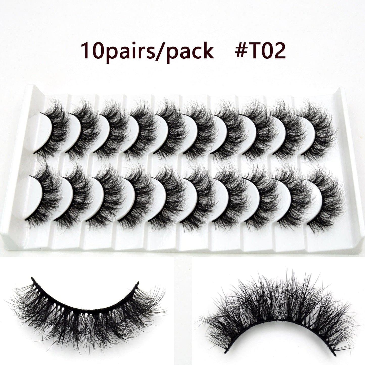 Visofree 5D Mink Eyelashes Long Lasting Mink Lashes Natural Dramatic Volume Eyelashes Extension Thick Long 3D False Eyelashes