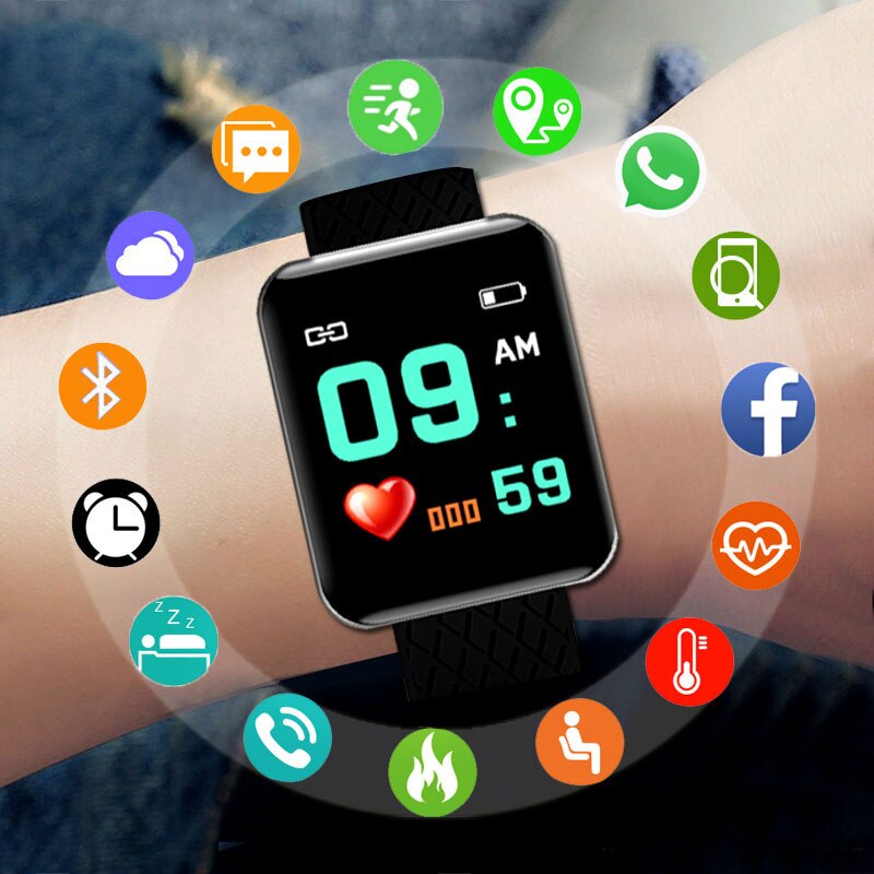 Digital Smart sport watch men&#39;s watches led electronic wristwatch Bluetooth fitness wristwatch women kids hours hodinky for men