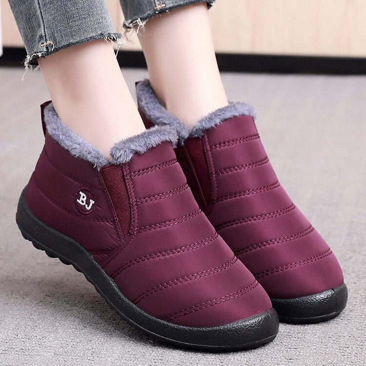 Winter Shoes For Women Slip On Winter Sneakers Women New In Keep Warm Zapatillas Mujer Lightweight Fur Casual Shoes Female Flats
