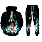 Hip Hop Rapper Tupac Hoodie Set 2 PAC Fleece Sweatshirts Sweatpants West Coast Gangsta Rap Clothing Pullover