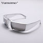 New Steampunk Sport Sunglasses Goggle Trend Women Y2k Mirror Sun Glasses Men Punk Shades Eyewear Unisex Outdoor Eyeglasses UV400