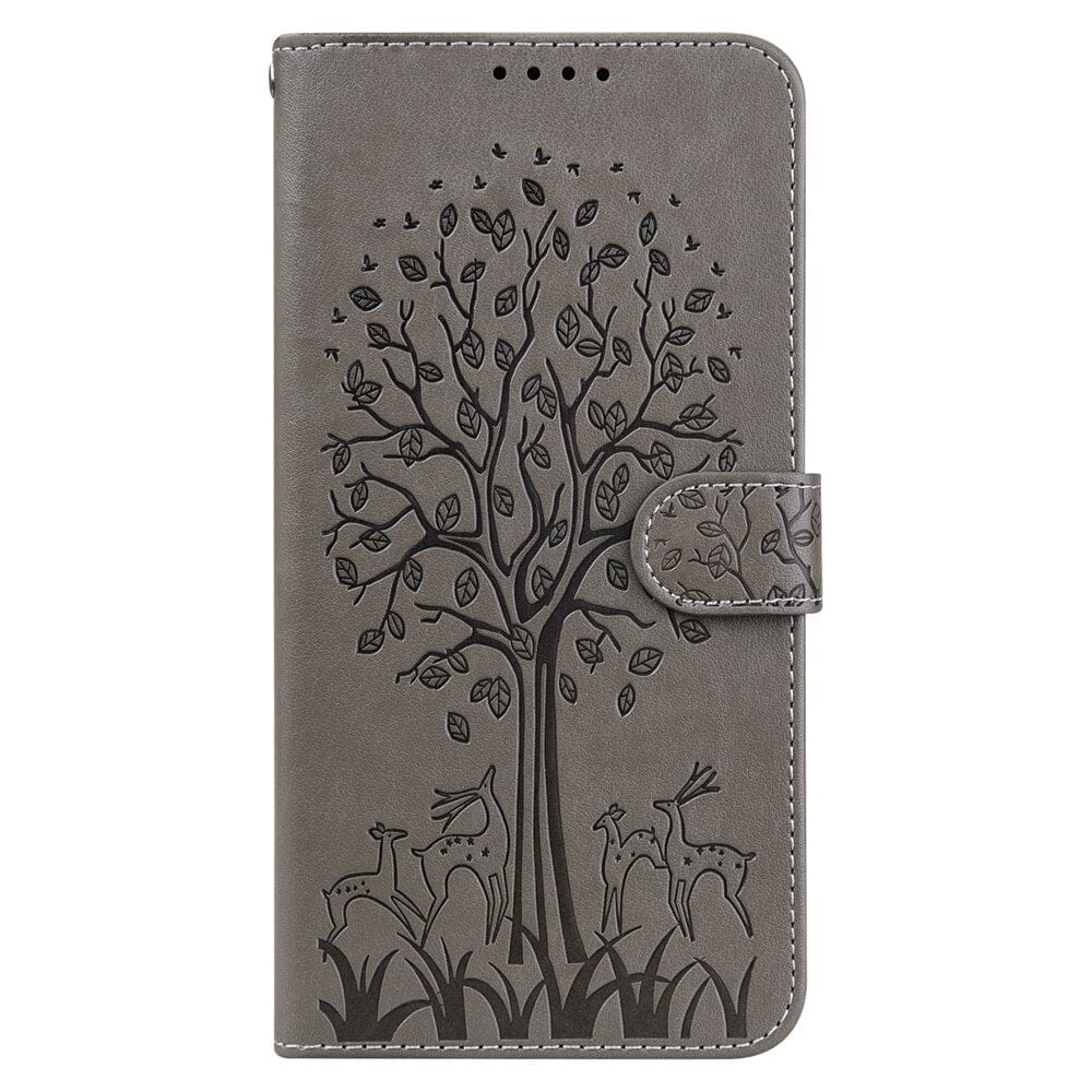 Flip Leather Case for Motorola MOTO E7i Power G20 G10 G30 G22 G60 G9 Plus Cases Tree Deer Magnetic Wallet Phone Back Cover Women
