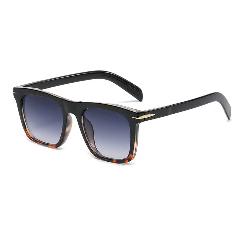 2022 Classic Men&#39;s Square Sunglasses Fashion Brand Designer Rivet Retro Women Sun Glasses UV400  Beckham Style Driver Eyewear
