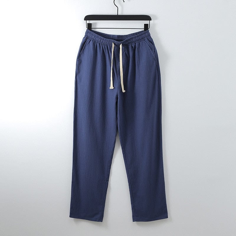 Pants Large Size Summer Men&#39;s Cotton Tall Big Sizes Wide Leg Linen Pant Oversized Jogger Trousers Male Plus Size Loose Pants Men