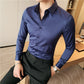 British Style Long Sleeve Shirt Men Clothing Fashion 2022 Autumn Business Formal Wear Chemise Homme Slim Fit Camisa Masculina