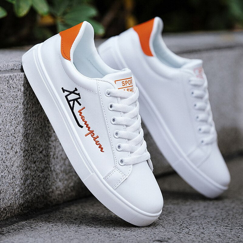 2022 Fashion White Vulcanized Sneakers Women Cheap Flat Comfortable Shoes Men's Autumn Spring Shoes Men Fashion Tennis Sneakers