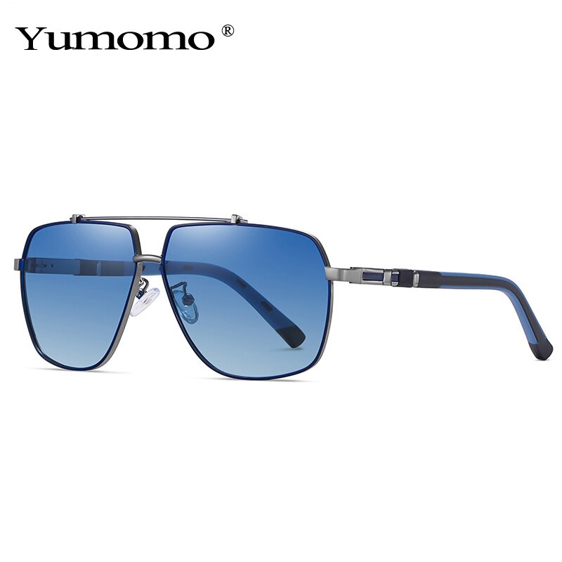 Fashion Square Polarized Sunglasses Outdoor Sunshade Glasses Women Men Luxury Metal Frames Eyewear Black Tea Eyeglasses UV400