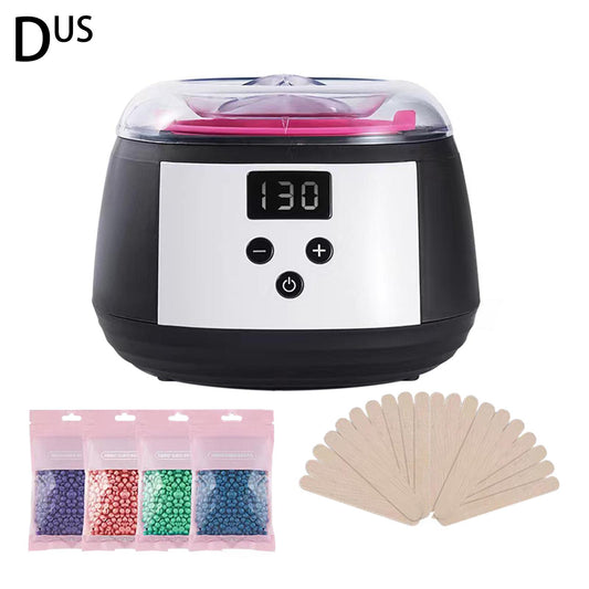 Wax Warmer Kit For Depilation Dropshipping Dipping Pot Hair Removal Machine Set Heater Depilatory Wax Beans For Home Gift Women