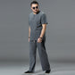 Pants Large Size Summer Men&#39;s Cotton Tall Big Sizes Wide Leg Linen Pant Oversized Jogger Trousers Male Plus Size Loose Pants Men