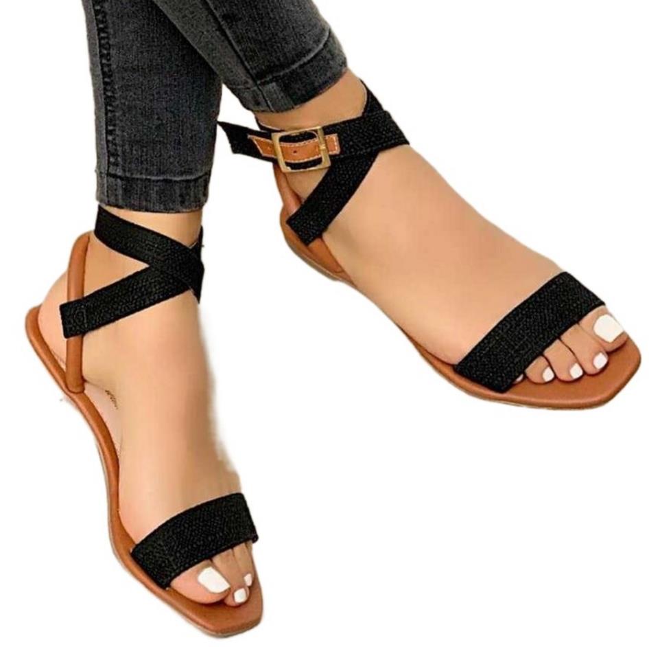 Flat Women Sandals 2022 Summer Women Cross Strap Sandals Fashion Open Toe Elegant Women Shoes Comfortable Sexy Sandals Women