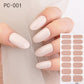 16tips/sheet Beauty Nail Art Sticker Wholesale Nail Polish Full Stickers Pregnant Women Available Solid Color Nails DIY Manicure