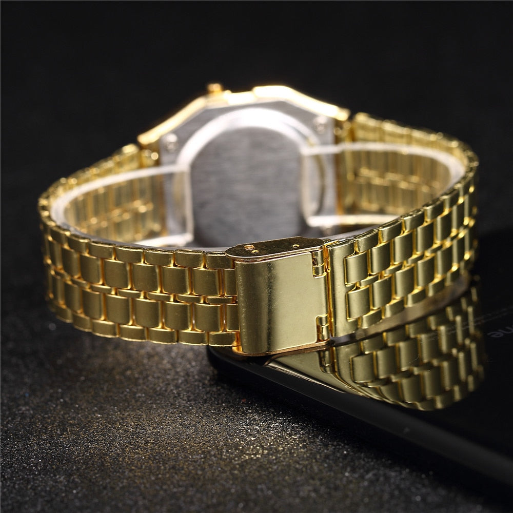 2022 Digital Watches For Men Sports Waterproof Bracelet Clock Gold Electronice LED Wristwatch Women Casucal montre homme relogio
