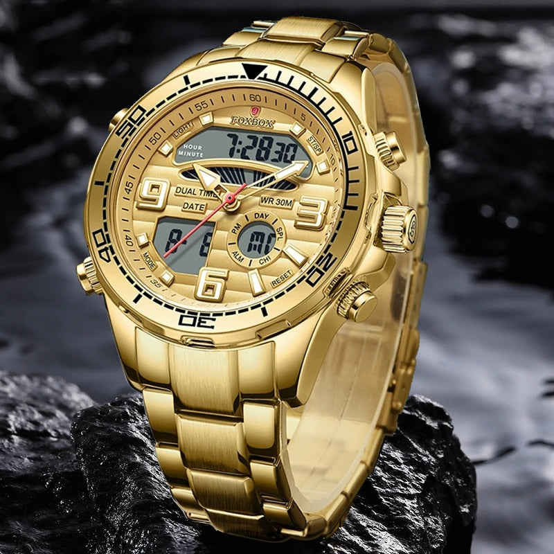 LIGE Men Military Watch Top Luxury Brand Big Dial Sport Watches Mens Chronograph Quartz Wristwatch Date Male Clock Reloj Hombre