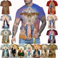 2022 Blessed Virgin Mary 3D Printing T Shirt Personality Fashion Faith Style Short Sleeved Men/Women Casual Streetwear Top