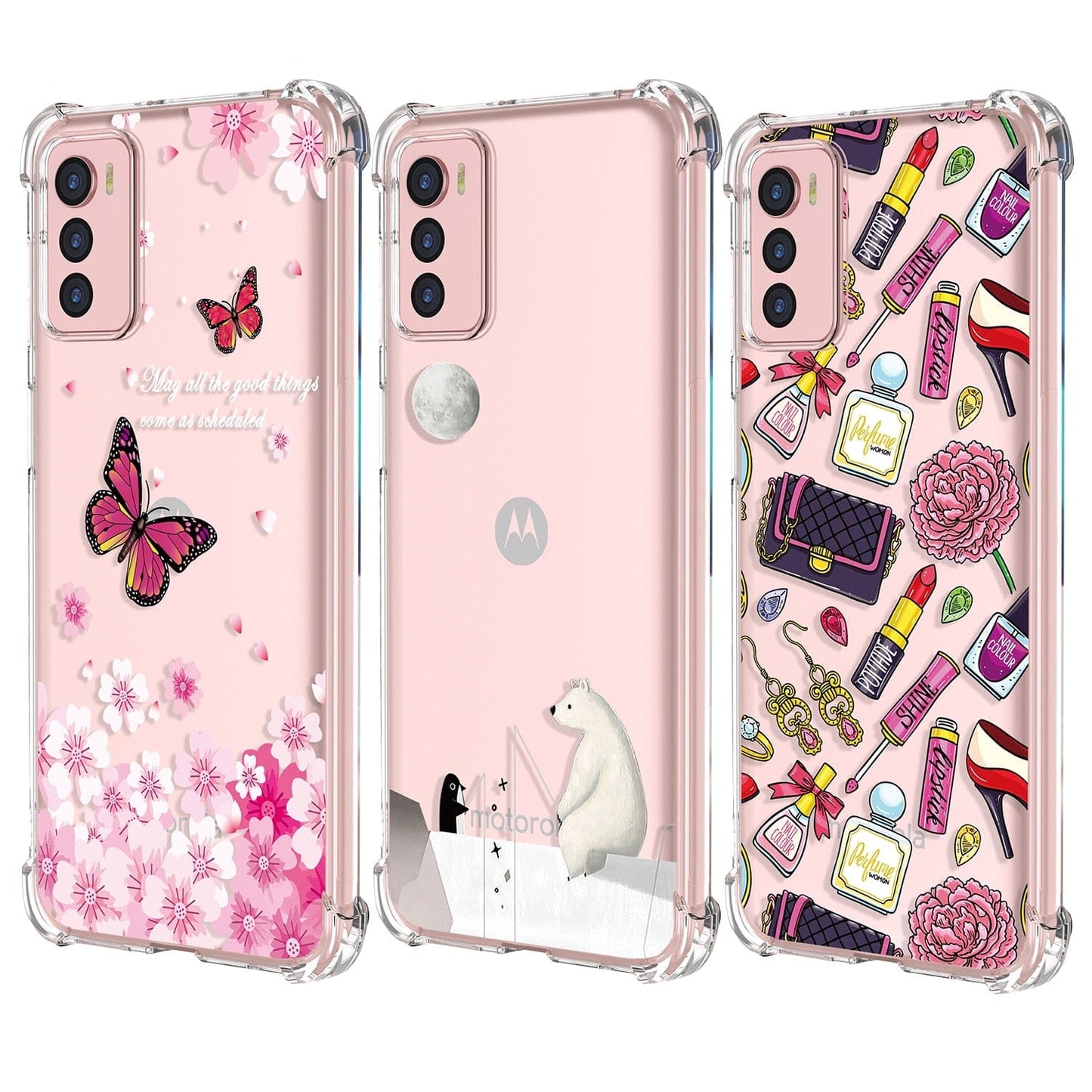 for Moto G22 G32 G42 G52 G62 G72 G82 Painting Phone Case Designed for Girls Women,Trendy Soft TPU Bumper Protective Case Cover