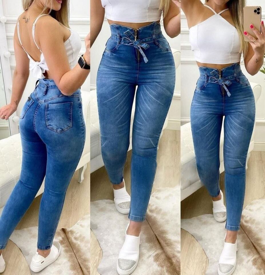 Skinny Jeans Women 2022 Autumn Fashion Stretch Retro Blue Denim Trousers Streetwear Women Jeans Pencil Pants High Waisted Jeans