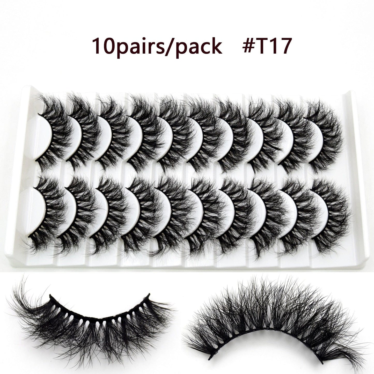 Visofree 5D Mink Eyelashes Long Lasting Mink Lashes Natural Dramatic Volume Eyelashes Extension Thick Long 3D False Eyelashes