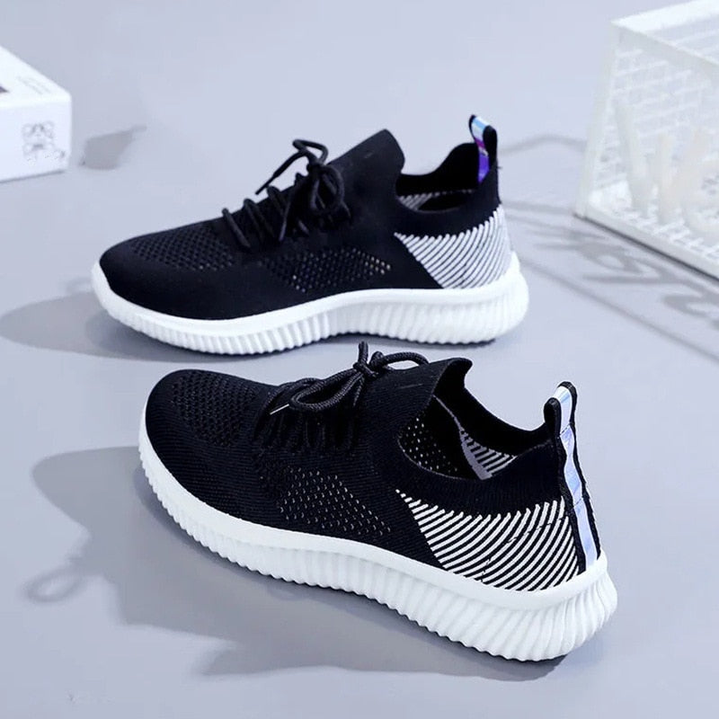 Women&#39;s Casual Sneakers Mesh Breathable Soft Sole Shoes Running Shoes