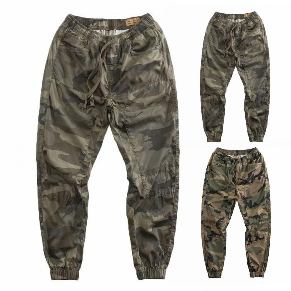Joggers Cargo Pants Men Harem Pants Camouflage Man Breathable Sweatpants Streetwear Elastic Waist Casual Plus Size Trousers