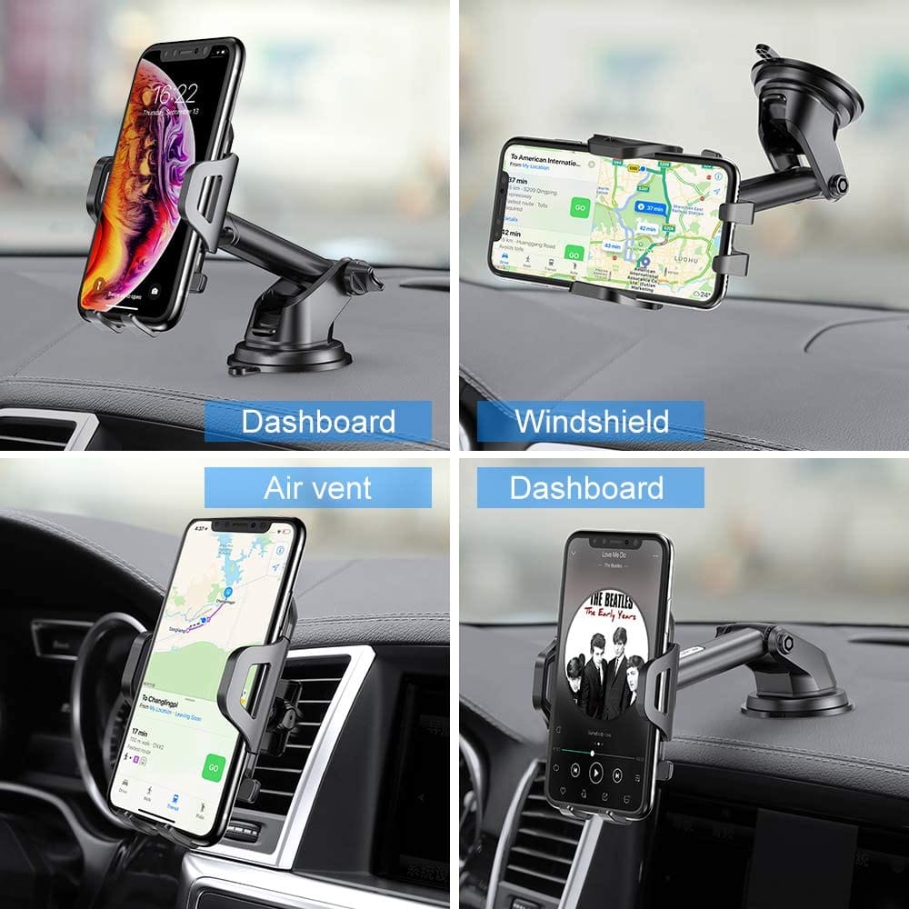 Car Phone Holder Sucker Windshield Mobile Phone Support Hands Free Car Accessories For iPhone Xiaomi Huawei Samsung