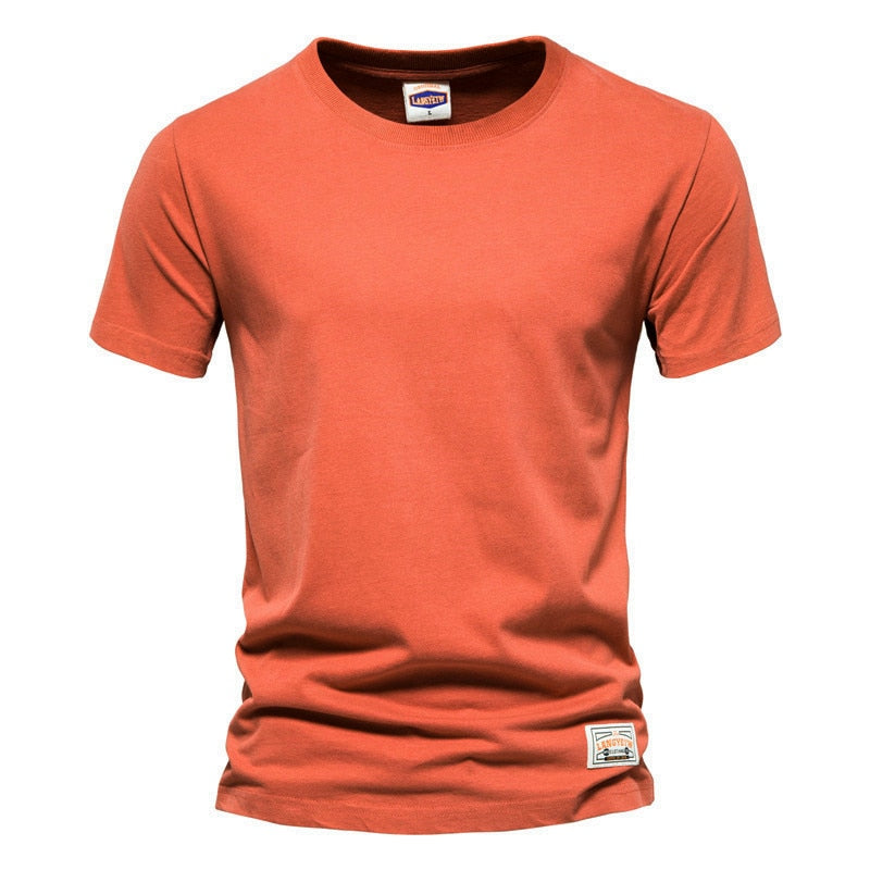 100% Cotton Long Sleeve T shirt For Men Solid Spring Casual Mens T-shirts High Quality Male Tops Classic Clothes Men&#39;s T-shirts