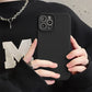 Luxuly High-end Black Grey Shockproof Silicone TPU Phone Case For Iphone 14 13 12 11 Pro Max X Xs XR Men Soft Protect Lens Cover