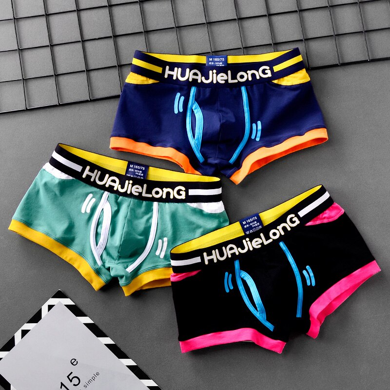 Mens Boxer Shorts Personalized Print Mens Underwear Boxers Cotton Multicolor Panties Summer Breathable Underpants 2022 New