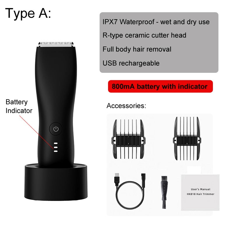 Professional Hair Cutting Machine Beard Trimmer Electric Shaver for Men Intimate Areas Hair Shaving Machine Safety Razor Clipper