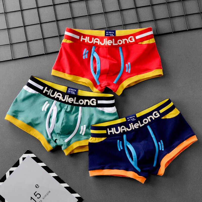 Mens Boxer Shorts Personalized Print Mens Underwear Boxers Cotton Multicolor Panties Summer Breathable Underpants 2022 New
