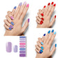 16tips/sheet Beauty Nail Art Sticker Wholesale Nail Polish Full Stickers Pregnant Women Available Solid Color Nails DIY Manicure