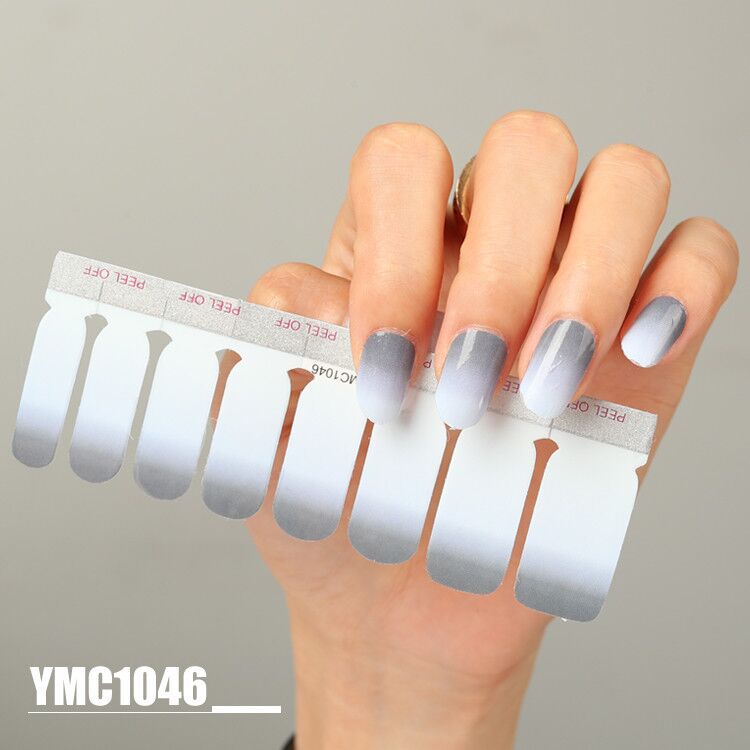 16tips/sheet Beauty Nail Art Sticker Wholesale Nail Polish Full Stickers Pregnant Women Available Solid Color Nails DIY Manicure