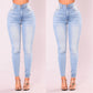 Sexy Jeans Women Denim Skinny Pants High Waist Stretch Lady Jeans Push Up Leggings Slim Pockets Button Pencil Jeans Women Pants