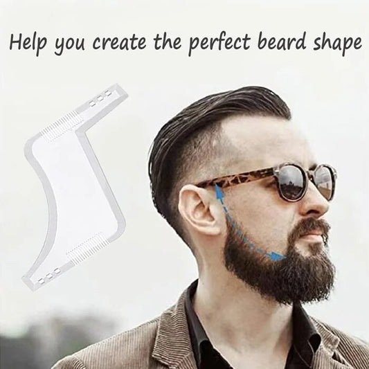 Multifunction Beard Shaping Tool Beard Comb Shaping Styling Template ABS Comb for Hair Beard Trim Template Drop shipping