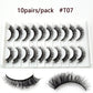 Visofree 5D Mink Eyelashes Long Lasting Mink Lashes Natural Dramatic Volume Eyelashes Extension Thick Long 3D False Eyelashes