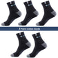 5 Pair Bamboo Fiber Autumn Winter Men Socks Breathable Cotton Sports Sock Breathable Deodorant Business Socks Plus Size 38-47