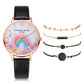 Lvpai Brand 5PCS Fashion New Bracelet Watch Set Crystal Rhinestone Women Ladies Wristwatch Watches Ladies Relogio Feminino Reloj