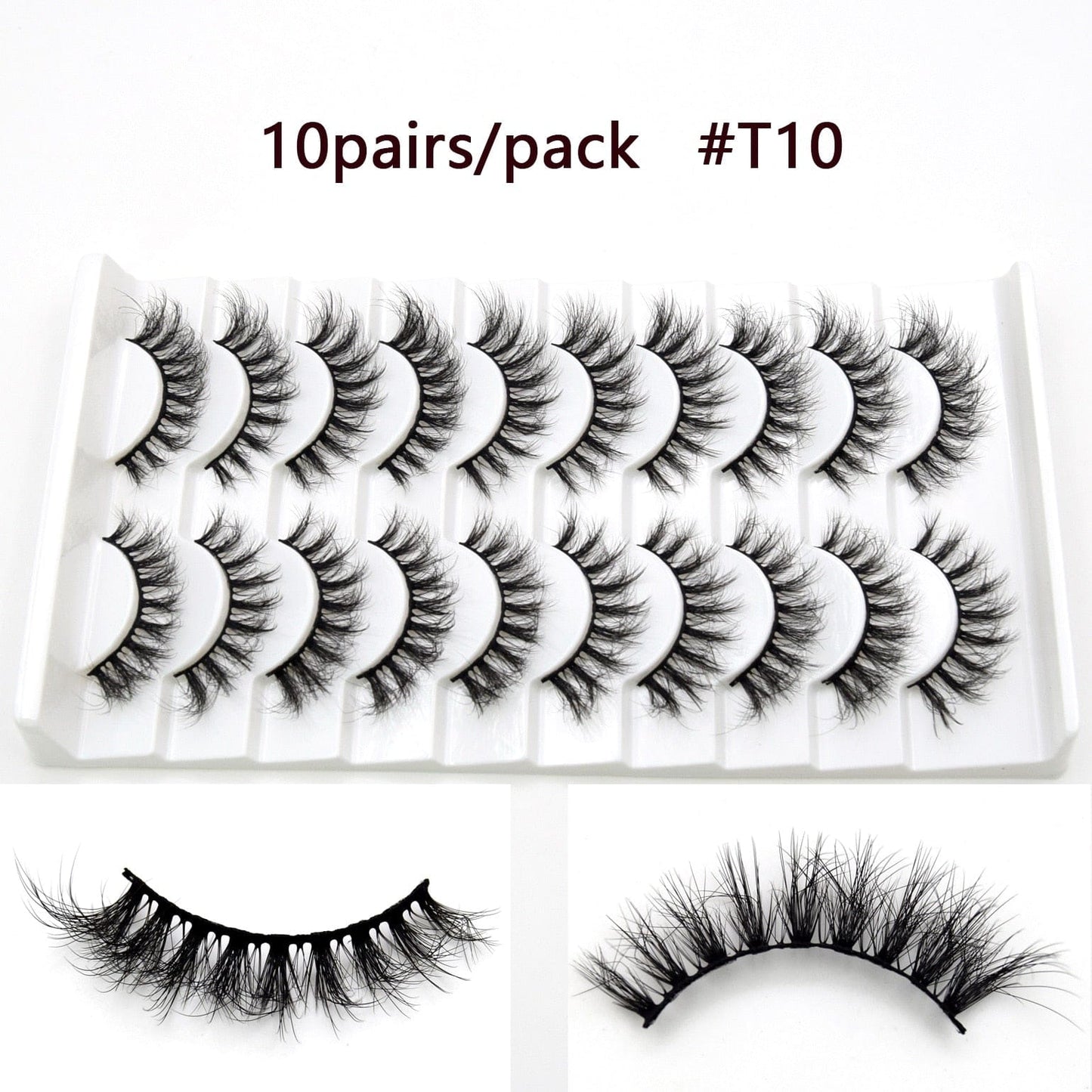 Visofree 5D Mink Eyelashes Long Lasting Mink Lashes Natural Dramatic Volume Eyelashes Extension Thick Long 3D False Eyelashes