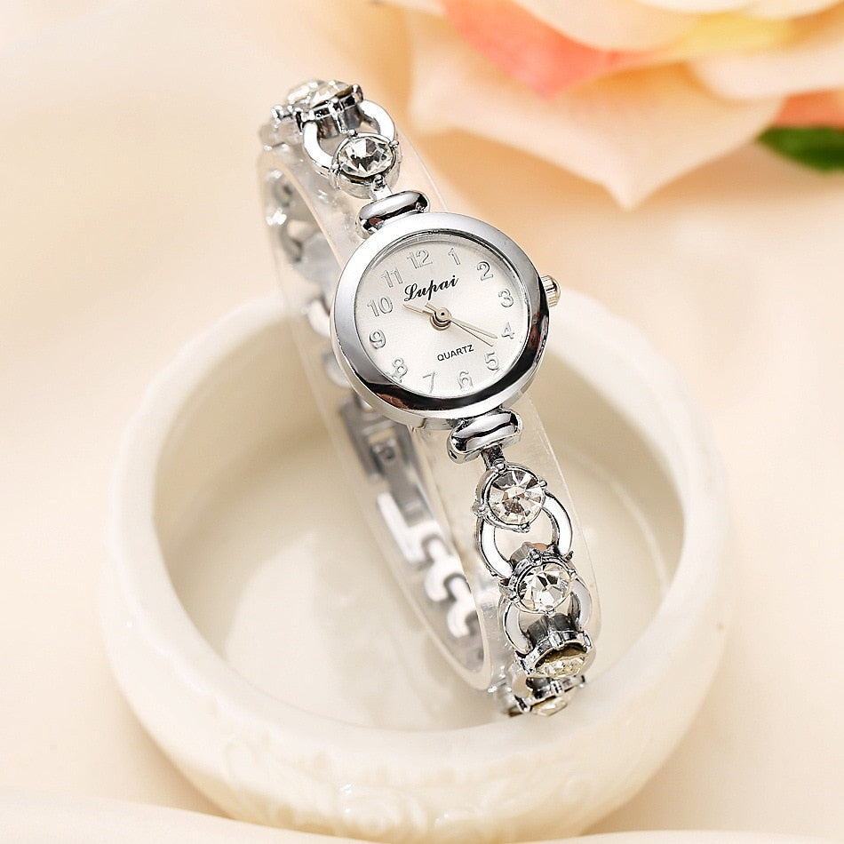 Ladies&#39;s Wristwatch Alloy Rhinestone Luxury Diamond Watch for Women Casual Quartz Bracelet Watch Relogio Feminino часы женские